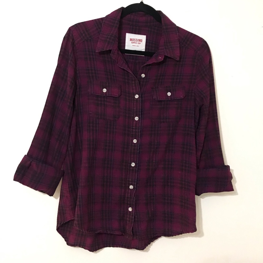 Mossimo Dark-fuchsia Flannel size L